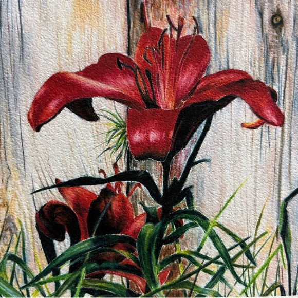 “Sarah’s Flower” colored pencil print. - Picture 2 of 2